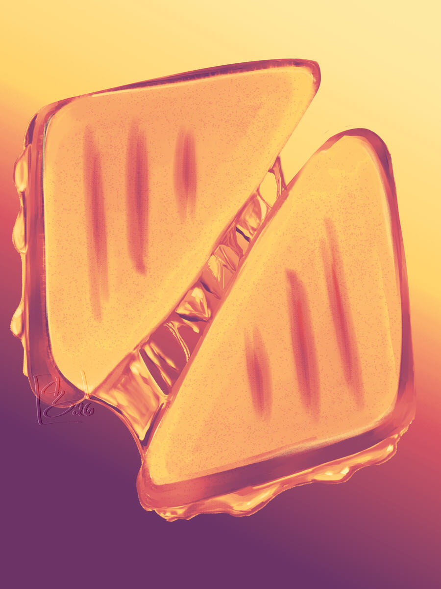 *"Grilled Cheese" (2026) DIGITAL DRAWING