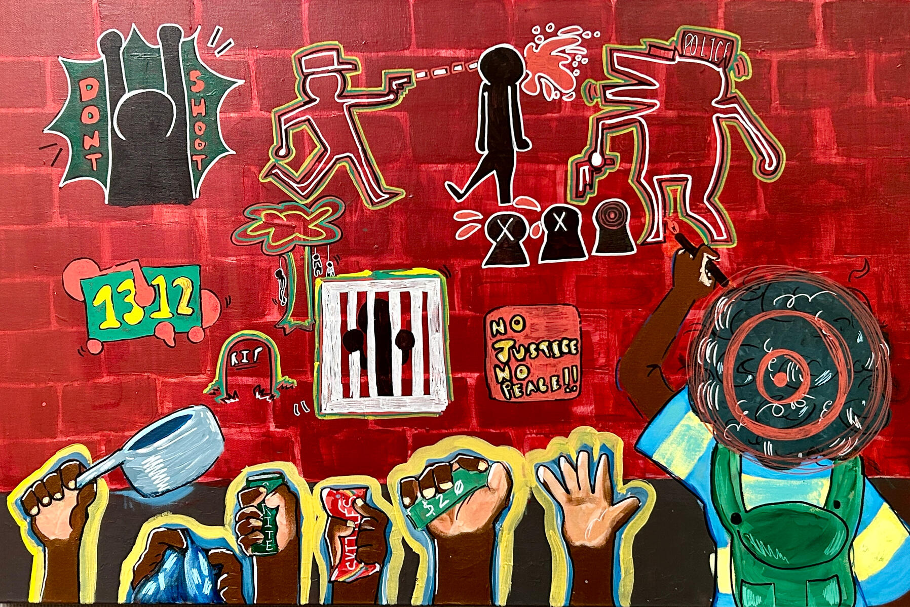 "XXX" (2024), acrylic on canvas