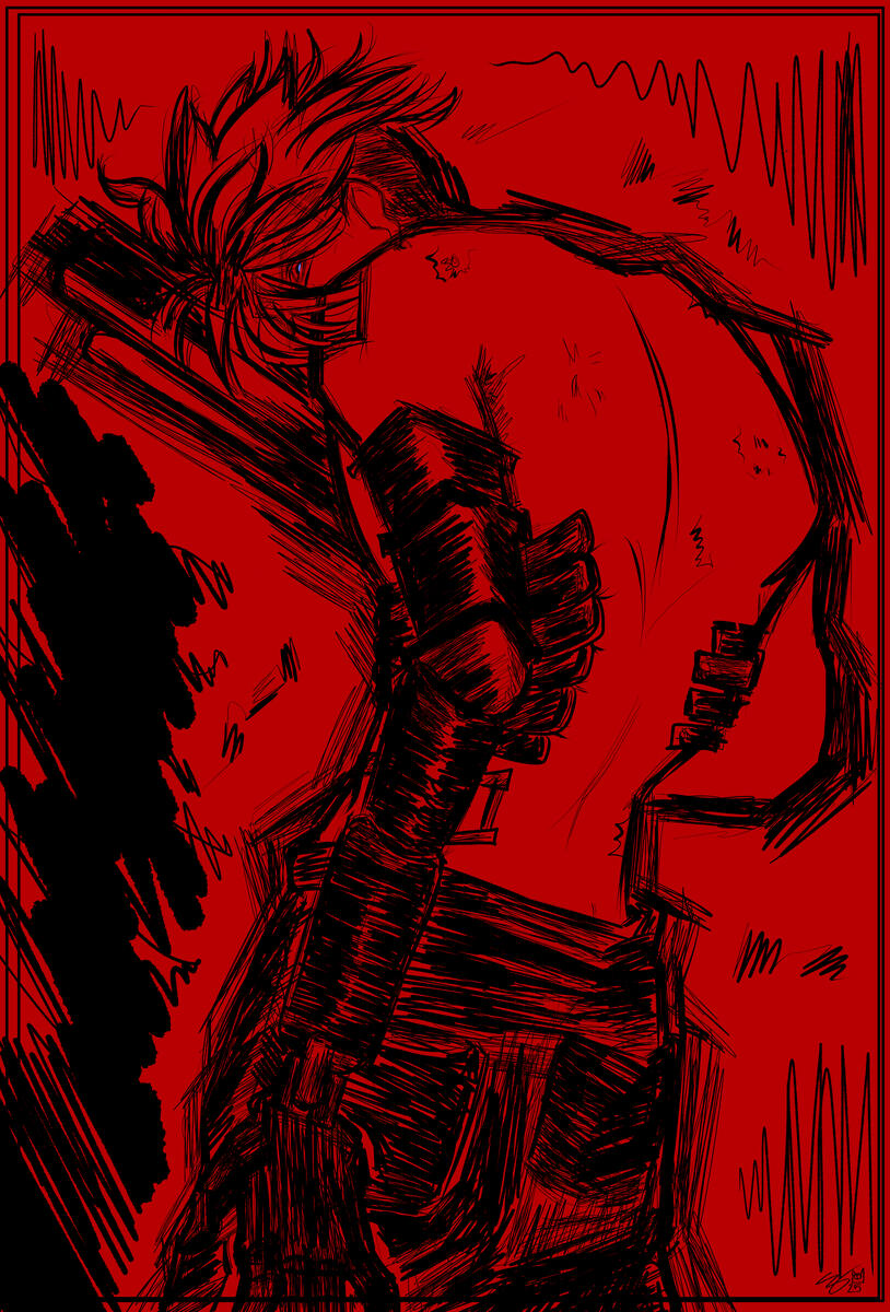 *"Trigun Stargaze Teaser Poster DTIYS" (2025), Digital drawing | Trigun
