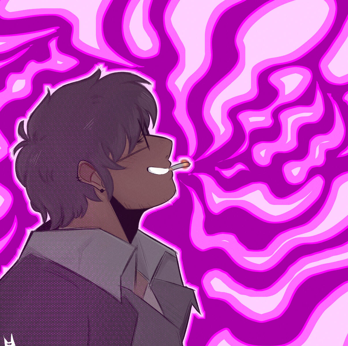 *"Whatever Happens, Happens | Wolfwood" (2024), Digital drawing | Trigun